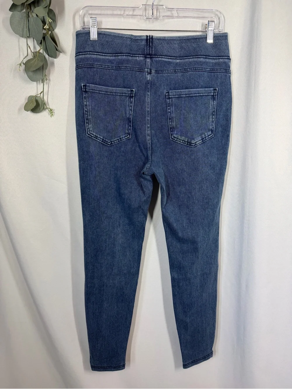 NWT HALARA | High Rise Elastic Waist Pull On Skinny Leg Jeans Women's Size Large - Picture 6 of 11
